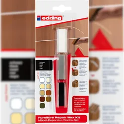 edding 8901 Möbel-Reparatur-Wachs-Set schwarz (3er Blister)