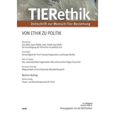 TIERethik (12. Jahrgang 2020/2), Taschenbuch von Altex Edition, Epubli, 978-3-7531-0970-1