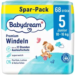 2x Babydream Premium Junior (Gr. 5, Halbmonatsbox, 68 Stk.)