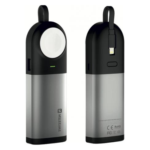 Swissten 2in1 Apple Watch MFi Powerbank 6700 mAh (6700 mAh, 24.30 Wh) (22013980)