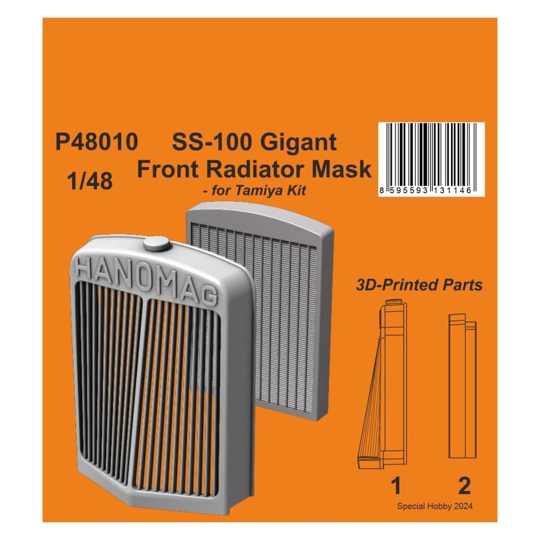 CMK SS-100 Gigant Front Radiator Mask 1/48 (129-P48010)