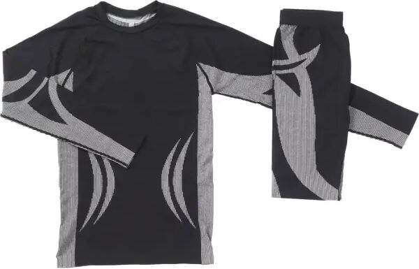 Cold Seamless Junior Ski Funktionsunterwäsche Set (104-116 - Schwarz)