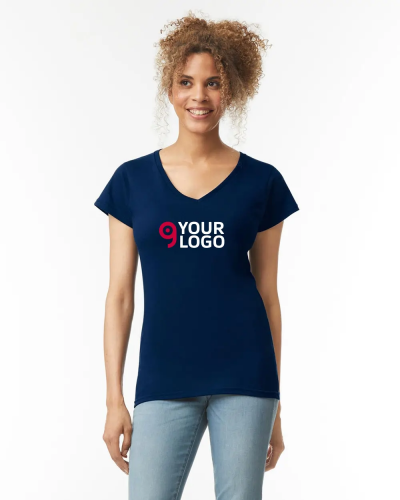 Softstyle T-shirt donna scollo a V slim fit Personalizzate o neutre Gildan