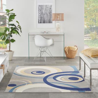 Nourison Grafix Transitional Geometric Abstract Area Rug