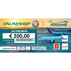 Geschenkgutschein € 200,00 - WINGSMO