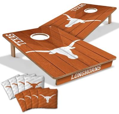 Skip's Garage Texas Longhorns NCAA Tailgate Cornhole Board Set