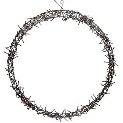 ECD Germany LED Lichterkranz Ø58 cm, 500 LEDs Warmweiß, 8 Leuchtmodi, IP44, Metallkranz für Tür, Fenster & Wand, Weihnachtsdeko Innen/Außen