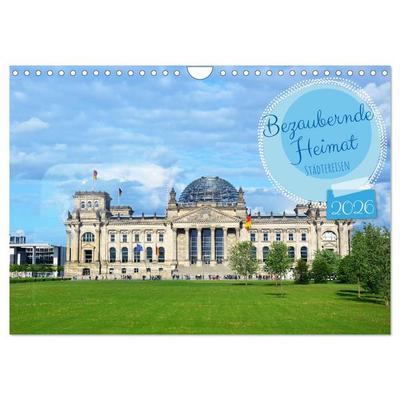 Großartige Städtereisen in Deutschland (Wandkalender 2026 DIN A4 quer), CALVENDO Monatskalender