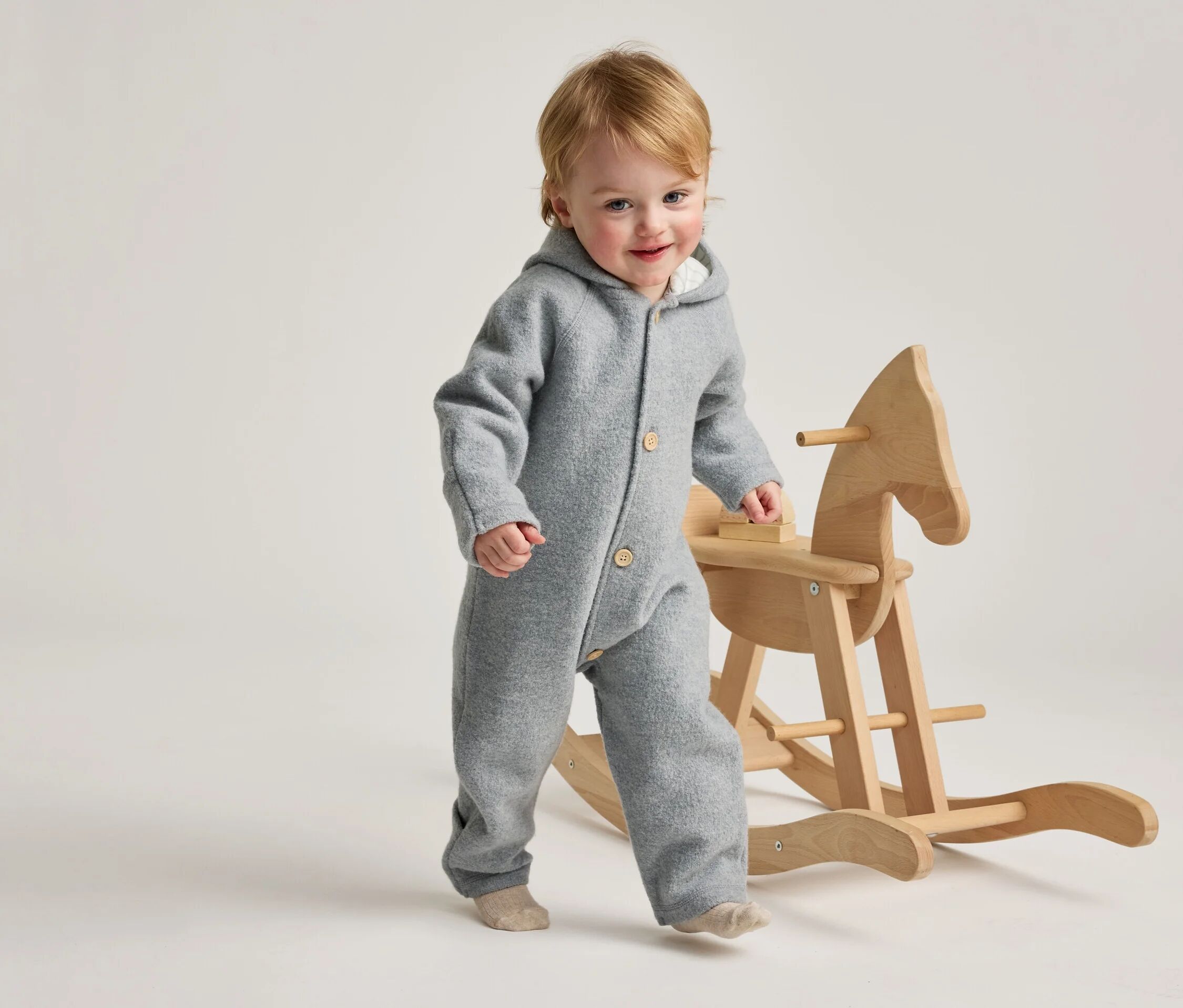 Tchibo - Baby-Walkoverall mit Wolle - Baby - Gr. 74/80 - mintgrün