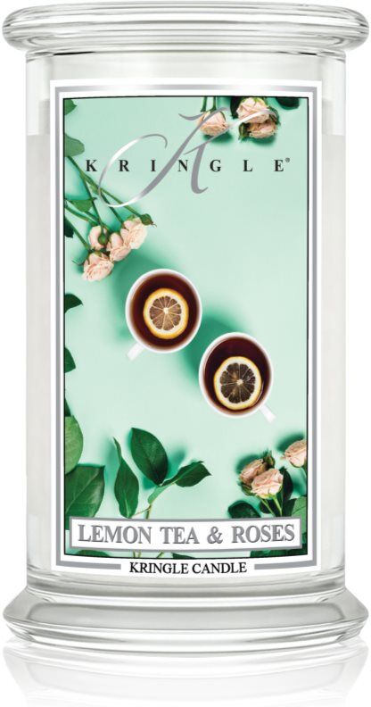 Kringle Candle Classic Lemon Tea & Roses scented candle 623 g