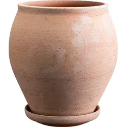 Delphi Blumentopf mit Untersetzer 20 cm, rosa
