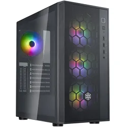 Silverstone SilvStone SST-FAR1B-G-V2 ATX bk SST-FAR1B-G-V2 (ATX, mATX, Mini-ATX), PC Gehäuse, Schwarz