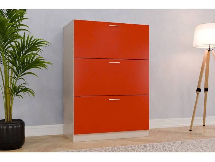 Aktenschrank nach Maß - RAL 2002 Blutorange - 130x90x52cm - Individuell konfigurieren