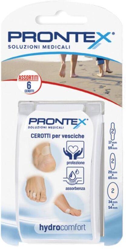 SAFETY SpA Safety Medicazione Idrocolloidi Hydrocomfort Assortiti 6 Pezzi - per Vesciche ed Escoriazioni