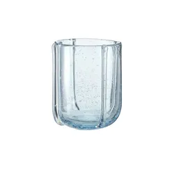 HOME STORY Vase   ¦ blau ¦ Glas ¦ Maße (cm): H: 15,5  Ø: 13.5