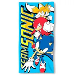 COFI 1453 Sonic Strandtuch Handtuch Badetuch 70cm x 140cm, entzückendes Accessoire für Poolpartys