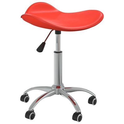 Helloshop26 - Bürostuhl Drehstuhl Computerstuhl Kunstleder rot 02_0024062