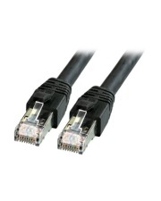 EFB Elektronik EFB-Elektronik Patch-Kabel RJ-45 M bis M 1 m SFTP CAT 8.1 halogenfrei Schwarz (K5528SW.1)