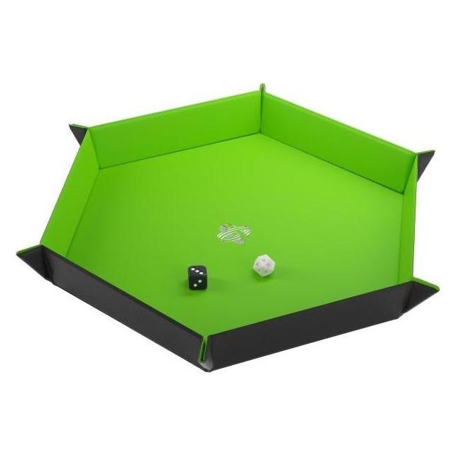 Gamegenic GGS60060 - Magnetic Dice Tray Hexagonal Black&Green (GGS60060)