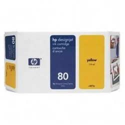 HP 80 Original Tintenpatrone gelb 175 ml 1er-Pack