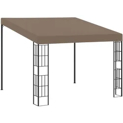 vidaXL Wand-Pavillon 3x3 m Taupe Stoff