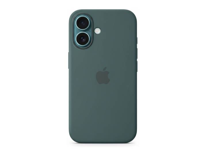 Apple coque en silicone MagSafe pour iPhone 16, vert d'eau