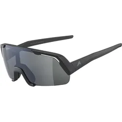 Alpina, Unisex, Sportbrille, Rocket Youth (Black Matt, Silber), Schwarz