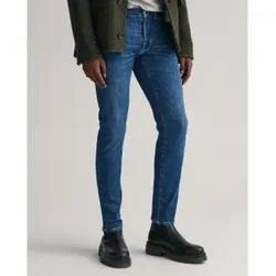 Gant für Herren. 1000264 Jeans Extra Slim Fit Active Recover blau (42/34), Lässig, Baumwolle, Denim