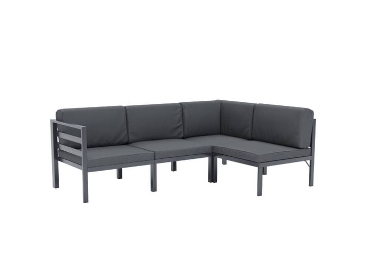 Lounge SAMBIA 4-teilig anthrazit