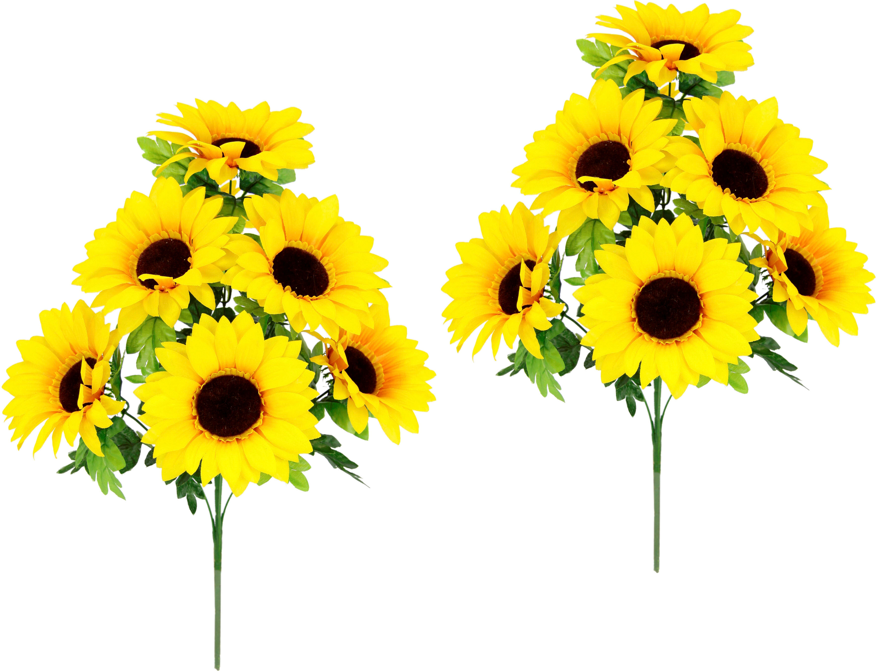 Blumenstrauß I.GE.A. "Sonnenblume", gelb, L:24cm, Schnittblumen, Seidenblumen