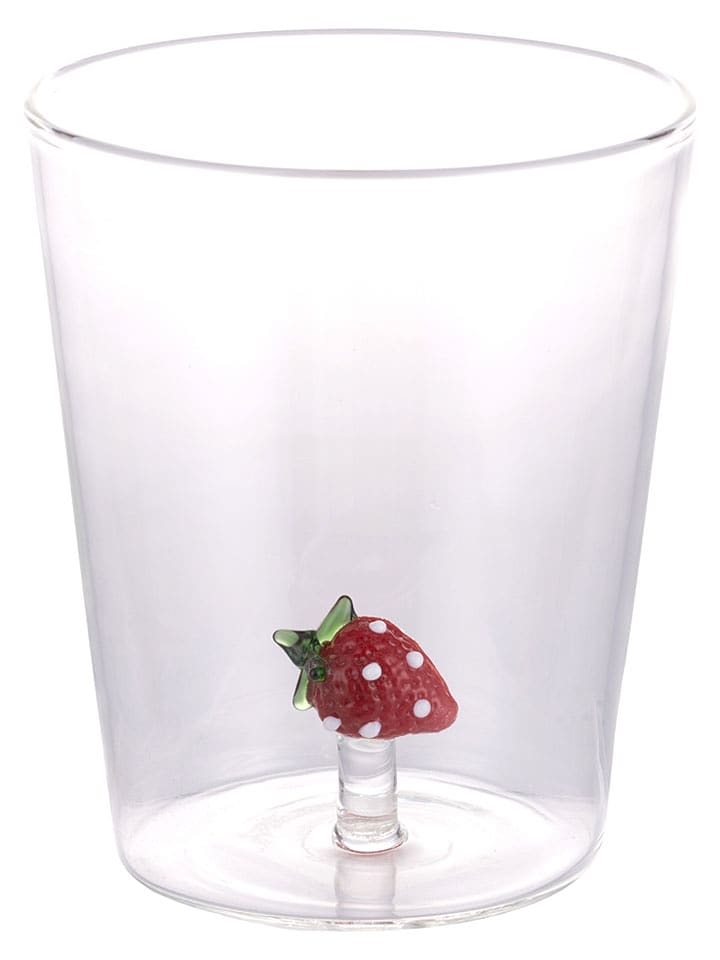 Villa d´Este Glas ''Strawberry'' in Rot - 420 ml - onesize