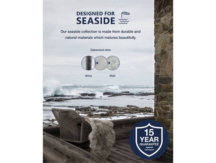 Borne éclairage extérieur Vejers I Ø 22cm Argenté