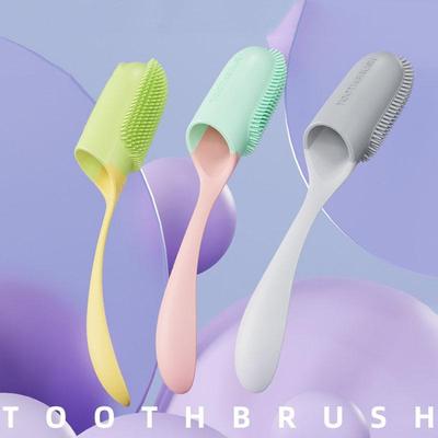 United Pet Finger Toothbrush With Handle For Dogs And Cats Dental Care grey