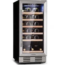 Vinovilla 29 Built-In Weinkühlschrank 81 l / 29 Fl. Glastür Edelstahl Edelstahl 81 Liter / 29 Flaschen