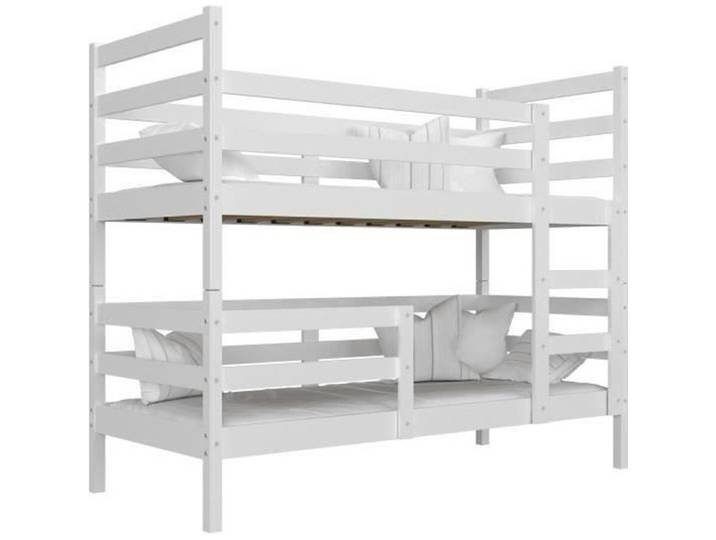 Lit Superposé Mika 90x190 Blanc - blanc