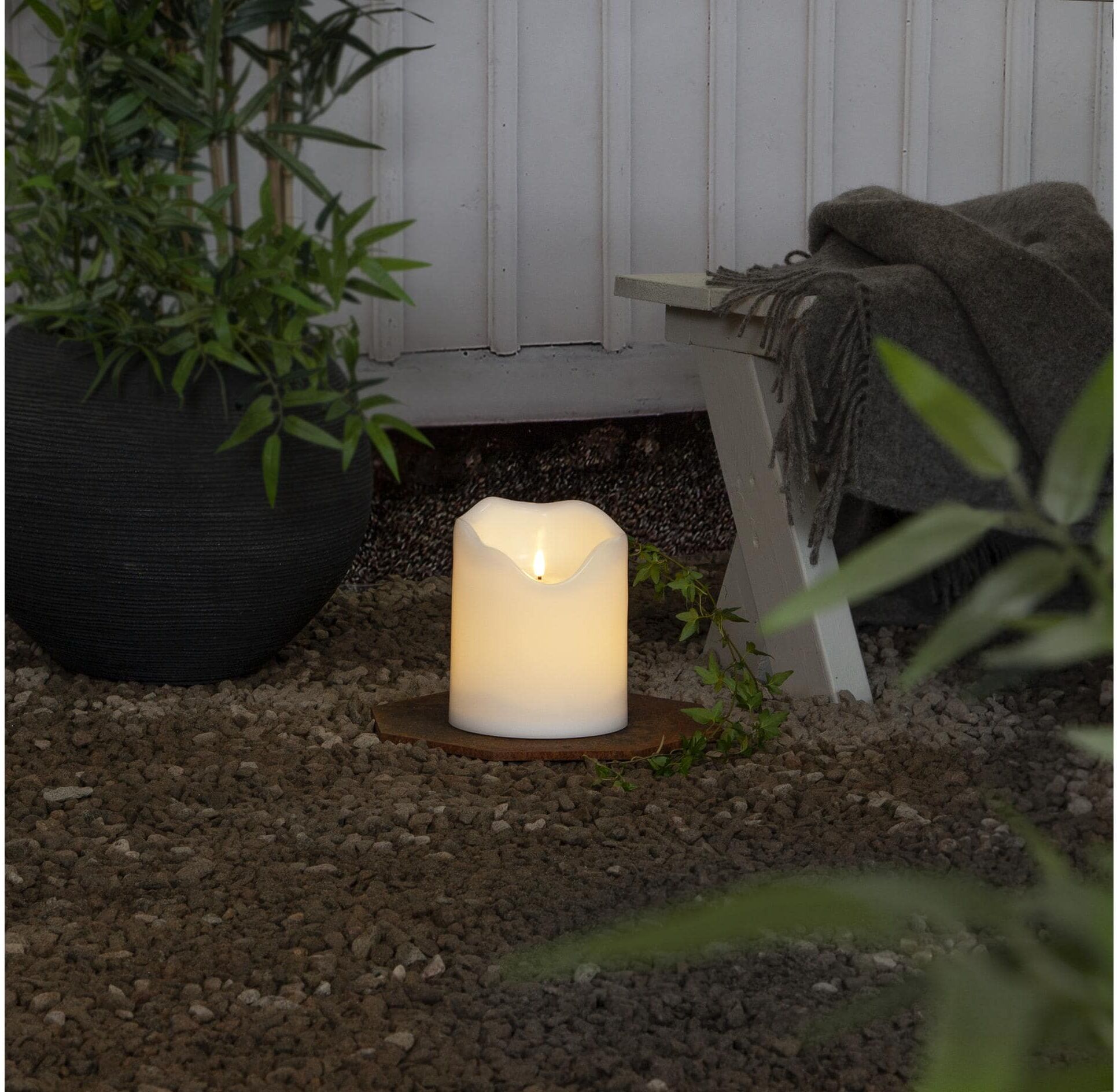 LED-Kerze "Trading LED-Kerze Pillar", bunt, H:20cm Ø:16cm, Kunststoff, PARFORCE TRADITIONAL HUNTING, Kerzen, LED-Kerze bunt Ø/H: 16cm x 20cm