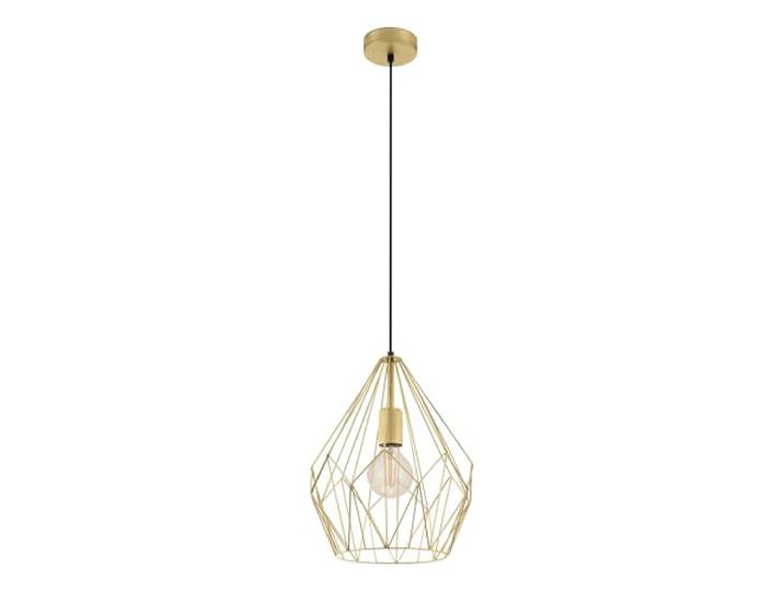 Eglo Lustre CARLTON\, 1 suspension à flamme vintage\, lampe suspendue rétro en acier\, couleur : or\, douille : E27