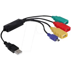 DELOCK 61724 - USB 2.0 externes 4-port HUB Kabel