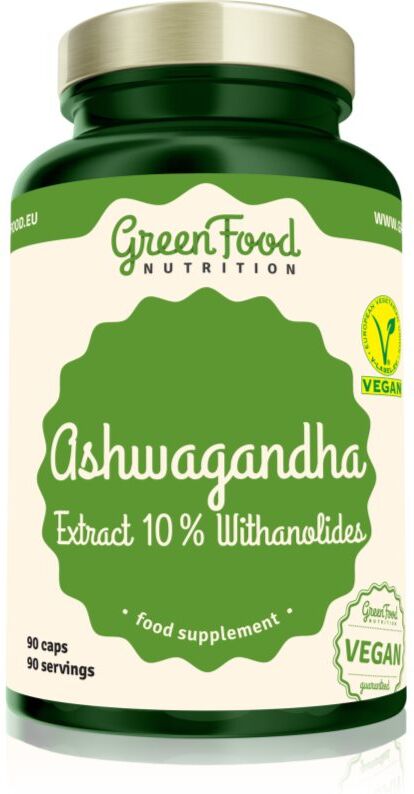 GreenFood Nutrition Ashwagandha Extract 10 % Withanolides soutien au bien-être psychique 90 cps