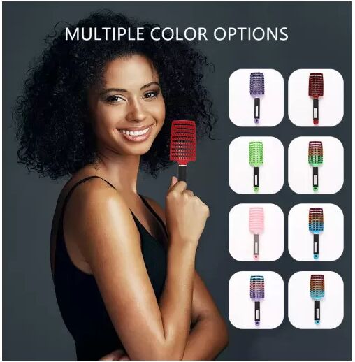 INF Ergonomische, belüftete Haarbürste für Styling und Kopfhautmassage Violett