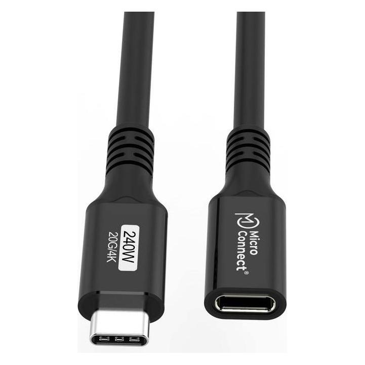 MicroConnect USB Typ C - USB Typ C (2 m, USB 3.2 Gen 2, 240 W) (USB3.2CC2EX)