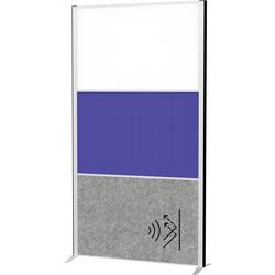 Maul Stellwand Weiß, Blue, Dunkelgrau Metall, Stahlblech, Vlies, Textil 9651695