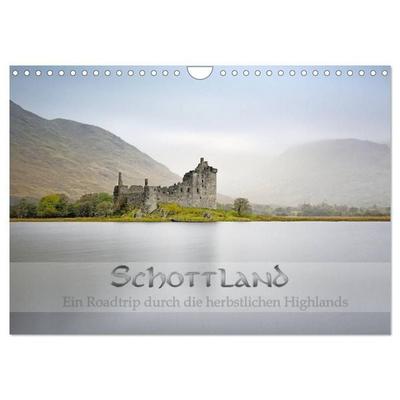 Schottland - Ein Roadtrip durch die herbstlichen Highlands (Wandkalender 2027 DIN A4 quer), CALVENDO Monatskalender