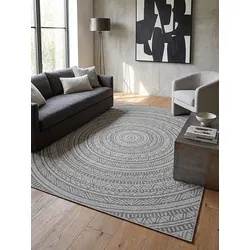 Flachgewebe-Teppich Pflegeleicht Anthrazit 120x170 cm - BORNO   Kadima