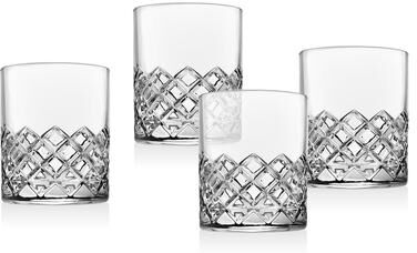 Godinger Hatch Double Old Fashion, Set of 4