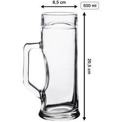 Bierkrug PREMIUM 0,5 l - Stürmer mit Bierkrug