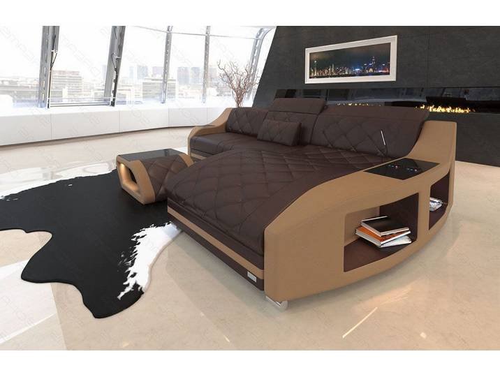 Ecksofa Swing Eleganz L-Form in Leder