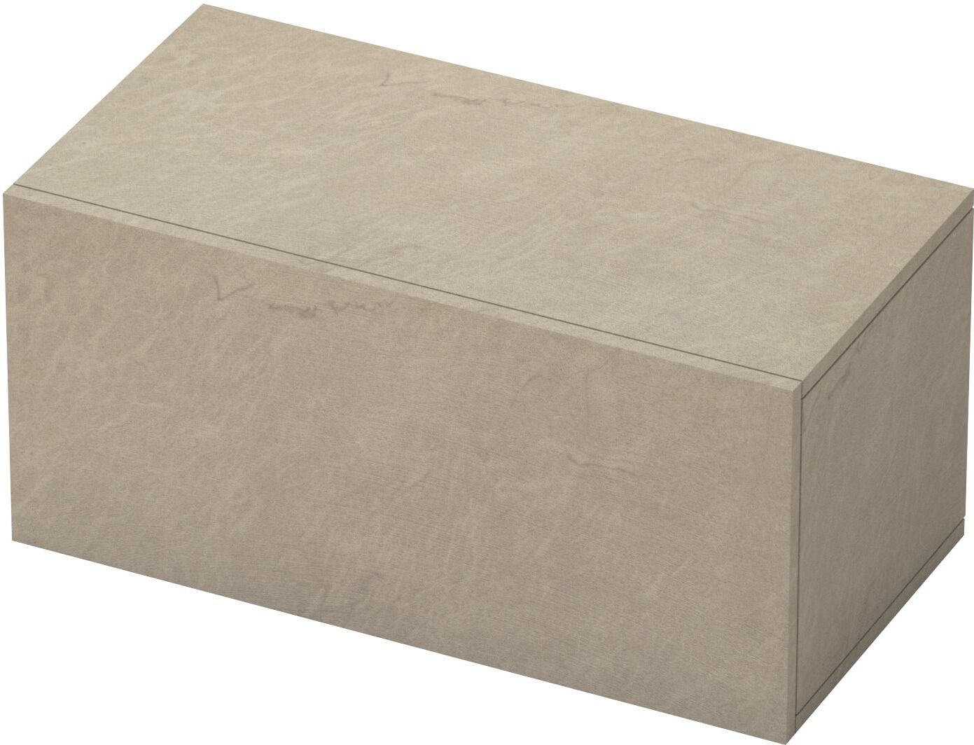 Hängevitrine HOME AFFAIRE "Infinity Breite 69 cm, Höhe 29 cm, Hängeschrank mit 1 Klappe", braun (lehmfarben (argilla)), B:69cm H:29cm T:30cm, Schränke, Hängevitrine, Wandschrank waagerecht zu hängen, verschiedene Farben lehmfarben (argilla) Lehmfarben (Ar