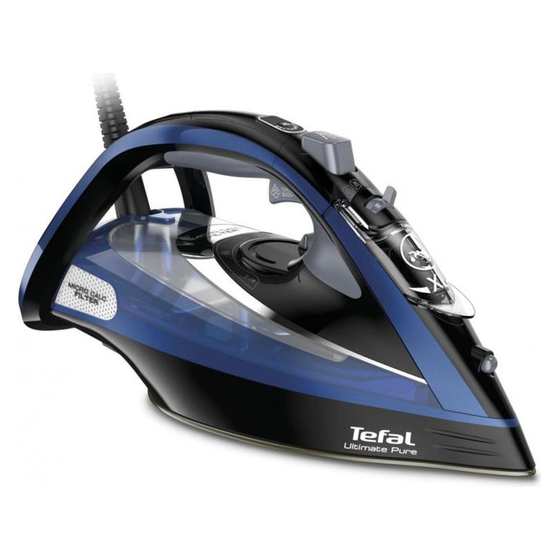 Tefal FV9848E0 iron Dry & Steam iron Black, Blue, Metallic (3200 W, 260 g/min) (FV9848E0)