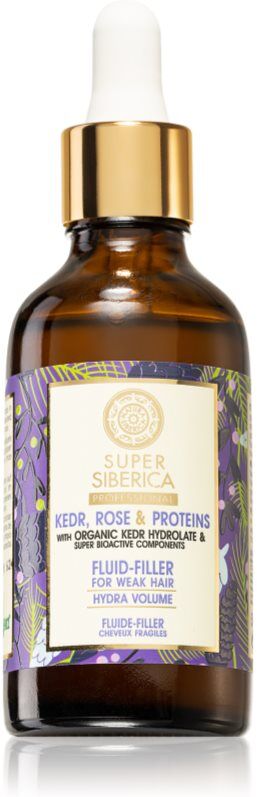 Natura Siberica Kedr, Rose & Protein nährendes Serum für geschwächtes Haar 50 ml